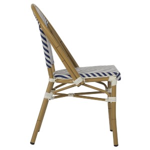 70002 ΚΑΡΕΚΛΑ BAMBOO LOOK ΜΠΛΕ-ΛΕΥΚΟ HM5860.02 46x56x88Y εκ.