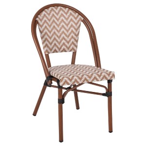70080 ΚΑΡΕΚΛΑ BAMBOO LOOK ΣΕ ΚΑΦΕ ΚΑΙ ΜΠΕΖ-ΛΕΥΚΗ ΕΠΕΝΔΥΣΗ HM5860.03 50x54x84,5Yεκ.