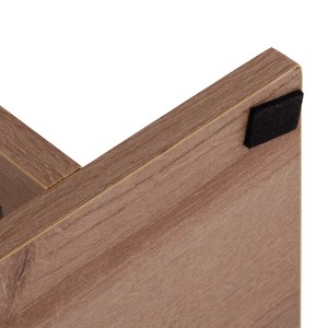 70099 ΒΟΗΘΗΤΙΚΟ ΤΡΑΠΕΖΙ ΜΕ ΡΑΦΙΑ AMABELLA ΜΕΛΑΜΙΝΗΣ ΦΥΣΙΚΟ HM8956.11 45x17x52Υεκ.