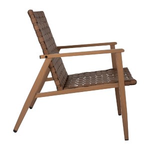 70135 ΠΟΛΥΘΡΟΝΑ ΜΕΤΑΛΛΟ ΟΨΗ ΞΥΛΟΥ & RATTAN ΔΕΡΜΑ-LOOK 63,5x75,5x77εκ.HM5868.01