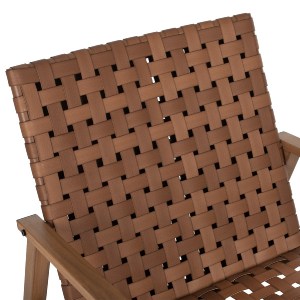 70135 ΠΟΛΥΘΡΟΝΑ ΜΕΤΑΛΛΟ ΟΨΗ ΞΥΛΟΥ & RATTAN ΔΕΡΜΑ-LOOK 63,5x75,5x77εκ.HM5868.01