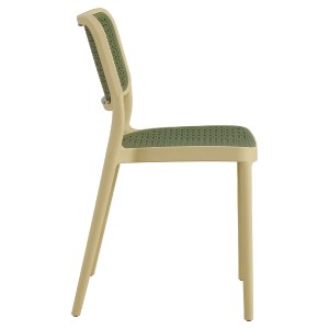 70157 ΚΑΡΕΚΛΑ ΠΟΛΥΠΡΟΠΥΛΕΝΙΟΥ MEKO HM5934.04 ΜΠΕΖ ΜΕ OLIVE GREEN ΨΑΘΑ 41x49x102Υ εκ.