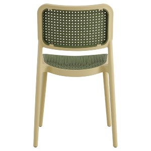 70157 ΚΑΡΕΚΛΑ ΠΟΛΥΠΡΟΠΥΛΕΝΙΟΥ MEKO HM5934.04 ΜΠΕΖ ΜΕ OLIVE GREEN ΨΑΘΑ 41x49x102Υ εκ.