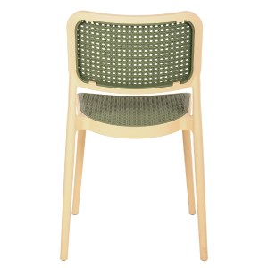 70157 ΚΑΡΕΚΛΑ ΠΟΛΥΠΡΟΠΥΛΕΝΙΟΥ MEKO HM5934.04 ΜΠΕΖ ΜΕ OLIVE GREEN ΨΑΘΑ 41x49x102Υ εκ.