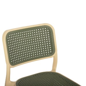 70157 ΚΑΡΕΚΛΑ ΠΟΛΥΠΡΟΠΥΛΕΝΙΟΥ MEKO HM5934.04 ΜΠΕΖ ΜΕ OLIVE GREEN ΨΑΘΑ 41x49x102Υ εκ.