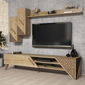 70300 ΣΥΝΘΕΣΗ ΣΑΛΟΝΙΟΥ ΜΕΛΑΜΙΝΗΣ 2 ΤΜΧ ΦΥΣΙΚΟ OAK HM11849.01