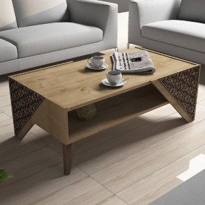 70300 ΣΥΝΘΕΣΗ ΣΑΛΟΝΙΟΥ ΜΕΛΑΜΙΝΗΣ 2 ΤΜΧ ΦΥΣΙΚΟ OAK HM11849.01