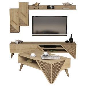 70300 ΣΥΝΘΕΣΗ ΣΑΛΟΝΙΟΥ ΜΕΛΑΜΙΝΗΣ 2 ΤΜΧ ΦΥΣΙΚΟ OAK HM11849.01