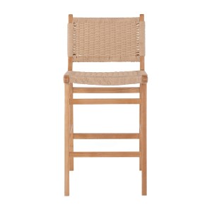 70344 ΣΚΑΜΠΟ ΜΕΣΑΙΟΥ ΥΨΟΥΣ HM9332.01 RUBBERWOOD & ΣΧΟΙΝΙ- ΦΥΣΙΚΟ ΧΡΩΜΑ 45x46x95Υεκ.