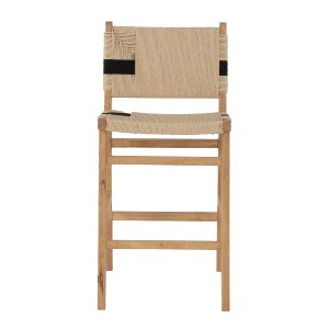 70345 ΣΚΑΜΠΟ ΜΕΣΑΙΟΥ ΥΨΟΥΣ HM9325.01 RUBBERWOOD & ΣΧΟΙΝΙ-ΦΥΣΙΚΟ RUSTIC 45x46x95Υεκ.