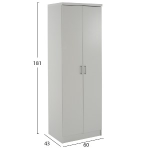 70376 ΝΤΟΥΛΑΠΑ 2ΦΥΛΛΗ BAILEY ΜΕ ΤΡΙΑ ΡΑΦΙΑ HM337.05 ΜΕΛΑΜΙΝΗ ΛΕΥΚΗ 60Χ43Χ181Υεκ.