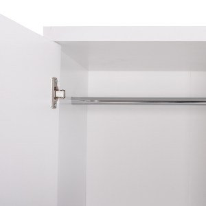 70376 ΝΤΟΥΛΑΠΑ 2ΦΥΛΛΗ BAILEY ΜΕ ΤΡΙΑ ΡΑΦΙΑ HM337.05 ΜΕΛΑΜΙΝΗ ΛΕΥΚΗ 60Χ43Χ181Υεκ.