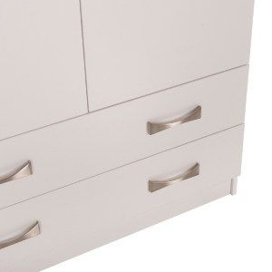 70417 ΝΤΟΥΛΑΠΑ 3ΦΥΛΛΗ CARLY HM384.05 ΜΕ ΔΥΟ ΣΥΡΤΑΡΙΑ ΛΕΥΚΗ 150X55Χ180Υεκ.