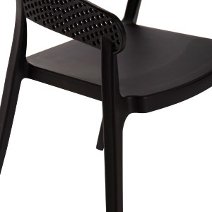 70432 ΠΟΛΥΘΡΟΝΑ ΠΟΛΥΠΡΟΠΥΛΕΝΙΟΥ PERFOE HM5941.02 ΜΑΥΡΗ 53,5x50,5x73Υ εκ.