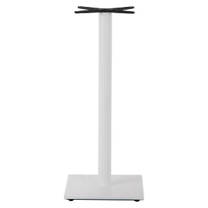 70449 ΒΑΣΗ ΜΠΑΡ ΜΕΤΑΛΛΙΚΗ ΛΕΥΚΗ ΜΑΤ 46Χ46Χ108Yεκ. ΜΕ ΡΕΓΟΥΛΑΤΟΡΟΥΣ HM439.02