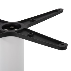 70449 ΒΑΣΗ ΜΠΑΡ ΜΕΤΑΛΛΙΚΗ ΛΕΥΚΗ ΜΑΤ 46Χ46Χ108Yεκ. ΜΕ ΡΕΓΟΥΛΑΤΟΡΟΥΣ HM439.02