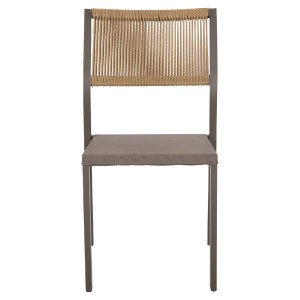 70532 ΚΑΡΕΚΛΑ ΑΛΟΥΜΙΝΙΟΥ ΣΑΜΠΑΝΙ ΜΕ RATTAN & TEXTLINE HM5921.03 46x55,5x83 εκ.