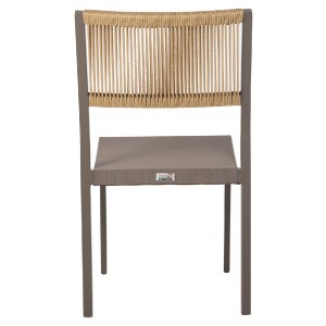 70532 ΚΑΡΕΚΛΑ ΑΛΟΥΜΙΝΙΟΥ ΣΑΜΠΑΝΙ ΜΕ RATTAN & TEXTLINE HM5921.03 46x55,5x83 εκ.