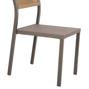 70532 ΚΑΡΕΚΛΑ ΑΛΟΥΜΙΝΙΟΥ ΣΑΜΠΑΝΙ ΜΕ RATTAN & TEXTLINE HM5921.03 46x55,5x83 εκ.