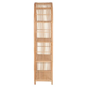 70583 ΒΙΒΛΙΟΘΗΚΗ HM9552 ΑΠΟ ΦΥΣΙΚΟ RATTAN ΣΕ ΦΥΣΙΚΟ ΧΡΩΜΑ 80x40x182Υεκ.