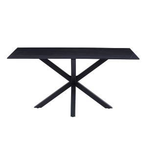 70593 ΤΡΑΠΕΖΙ ΣΑΛΟΝΙΟΥ HM9470.04 BLACK MARBLE-ΜΑΥΡΗ ΜΕΤΑΛ.ΒΑΣΗ 120x60x45,5Yεκ.