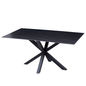 70593 ΤΡΑΠΕΖΙ ΣΑΛΟΝΙΟΥ HM9470.04 BLACK MARBLE-ΜΑΥΡΗ ΜΕΤΑΛ.ΒΑΣΗ 120x60x45,5Yεκ.