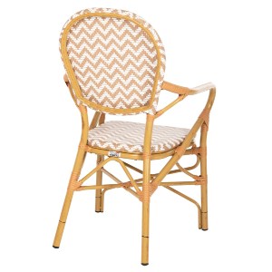 70619 ΠΟΛΥΘΡΟΝΑ ΑΛΟΥΜΙΝΙΟΥ BAMBOO LOOK ΦΥΣΙΚΟ - ΛΕΥΚΟ HM5928.03 55x58x95 εκ.