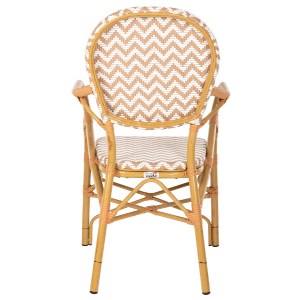 70619 ΠΟΛΥΘΡΟΝΑ ΑΛΟΥΜΙΝΙΟΥ BAMBOO LOOK ΦΥΣΙΚΟ - ΛΕΥΚΟ HM5928.03 55x58x95 εκ.