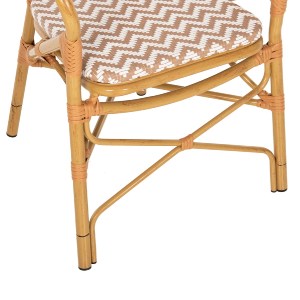 70619 ΠΟΛΥΘΡΟΝΑ ΑΛΟΥΜΙΝΙΟΥ BAMBOO LOOK ΦΥΣΙΚΟ - ΛΕΥΚΟ HM5928.03 55x58x95 εκ.