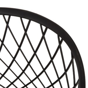 70685 ΠΟΛΥΘΡΟΝΑ ΠΟΛΥΠΡΟΠΥΛΕΝΙΟΥ ΜΑΥΡΗ ΜΕΤΑΛΛΙΚΑ ΠΟΔΙΑ ARIADNE HM8001.22 63x56x80Y εκ.