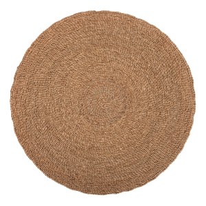 70731 ΧΑΛΙ ΣΤΡΟΓΓΥΛΟ CRATER HM7848 MENDONG GRASS ΣΕ ΦΥΣΙΚΟ ΧΡΩΜΑ Φ120εκ.