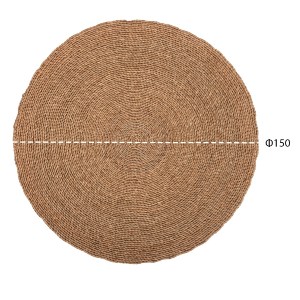70732 ΧΑΛΙ ΣΤΡΟΓΓΥΛΟ CRATER HM7849 MENDONG GRASS ΣΕ ΦΥΣΙΚΟ ΧΡΩΜΑ Φ150εκ.