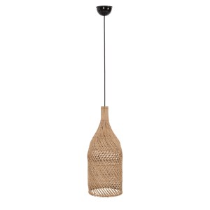 70758 ΦΩΤΙΣΤΙΚΟ ΟΡΟΦΗΣ HM7884 ΚΡΕΜΑΣΤΟ ΑΠΟ RATTAN ΣΕ ΦΥΣΙΚΟ ΧΡΩΜΑ Φ28x163,5Yεκ.