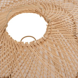 70768 ΦΩΤΙΣΤΙΚΟ ΟΡΟΦΗΣ ΚΡΕΜΑΣΤΟ HM7879.02 RATTAN ΣΕ ΦΥΣΙΚΟ ΧΡΩΜΑ Φ80x31-40Υ εκ.