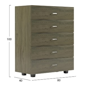 70783 ΣΥΡΤΑΡΙΕΡΑ ΜΕΛΑΜΙΝΗΣ THORG ME 5 ΣΥΡΤΑΡΙΑ DARK OLIVE HM8995.05 80Χ40Χ100Y εκ.