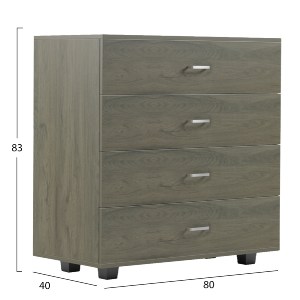 70784 ΣΥΡΤΑΡΙΕΡΑ ΜΕΛΑΜΙΝΗΣ ME 4 ΣΥΡΤΑΡΙΑ DARK OLIVE HM8996.05 80x40x83Υεκ.