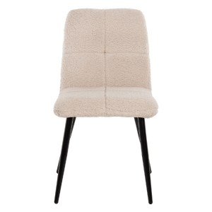 70813 ΚΑΡΕΚΛΑ SHELLY HM8590.02 ΛΕΥΚΟ TEDDY ΥΦΑΣΜΑ ME ΜΕΤΑΛΛΙΚΑ ΜΑΥΡΑ ΠΟΔΙΑ 48x64x87Yεκ.