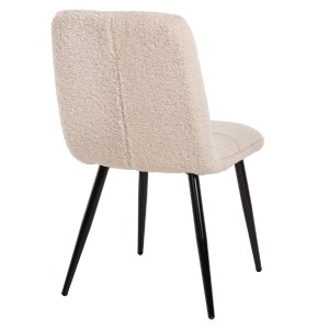 70813 ΚΑΡΕΚΛΑ SHELLY HM8590.02 ΛΕΥΚΟ TEDDY ΥΦΑΣΜΑ ME ΜΕΤΑΛΛΙΚΑ ΜΑΥΡΑ ΠΟΔΙΑ 48x64x87Yεκ.