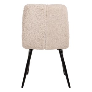 70813 ΚΑΡΕΚΛΑ SHELLY HM8590.02 ΛΕΥΚΟ TEDDY ΥΦΑΣΜΑ ME ΜΕΤΑΛΛΙΚΑ ΜΑΥΡΑ ΠΟΔΙΑ 48x64x87Yεκ.