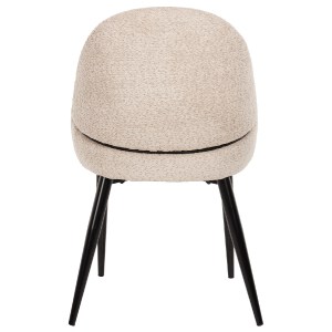 70823 ΚΑΡΕΚΛΑ SARKY HM8585.02 ΥΦΑΣΜΑ ΜΠΟΥΚΛΕ ΕΚΡΟΥ ΜΕ ΜΕΤΑΛΛΙΚΑ ΠΟΔΙΑ 55x62x89Yεκ.