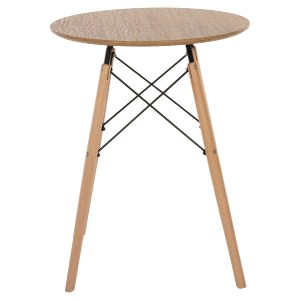 70836 ΤΡΑΠΕΖΙ ΣΤΡΟΓΓΥΛΟ MINIMAL HM0060.04 ΦΥΣΙΚΟ ΧΡΩΜΑ MDF-ΠΟΔΙΑ ΟΞΙΑΣ ΣΕ ΦΥΣΙΚΟ ΧΡΩΜΑ Φ60Χ76Υεκ.