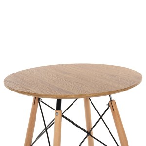 70836 ΤΡΑΠΕΖΙ ΣΤΡΟΓΓΥΛΟ MINIMAL HM0060.04 ΦΥΣΙΚΟ ΧΡΩΜΑ MDF-ΠΟΔΙΑ ΟΞΙΑΣ ΣΕ ΦΥΣΙΚΟ ΧΡΩΜΑ Φ60Χ76Υεκ.