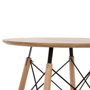 70836 ΤΡΑΠΕΖΙ ΣΤΡΟΓΓΥΛΟ MINIMAL HM0060.04 ΦΥΣΙΚΟ ΧΡΩΜΑ MDF-ΠΟΔΙΑ ΟΞΙΑΣ ΣΕ ΦΥΣΙΚΟ ΧΡΩΜΑ Φ60Χ76Υεκ.