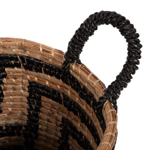 70871 ΣΕΤ ΔΙΑΚΟΣΜΗΤΙΚΑ ΚΑΛΑΘΙΑ HM7846.02 ΑΠΟ MENDONG GRASS ΣΕ ΜΑΥΡΟ-ΦΥΣΙΚΟ Φ36x32-40Υεκ.