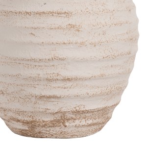 70888 ΔΙΑΚΟΣΜΗΤΙΚΟ ΒΑΖΟ PYDNA HM7940 ΤΕΡΑΚΟΤΑ ΣΕ ANTIQUE ΛΕΥΚΟ ΜΠΕΖ ΧΡΩΜΑ Φ20x25Y εκ.