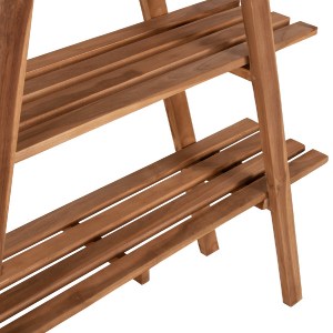 70897 ΒΙΒΛΙΟΘΗΚΗ STAM HM7895 TEAK ΞΥΛΟ ΣΕ ΦΥΣΙΚΟ ΧΡΩΜΑ 120x33x180Y εκ.