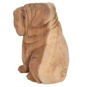 70914 ΕΠΙΤΡΑΠΕΖΙΟ ΔΙΑΚΟΣΜΗΤΙΚΟ DOZER BULLDOG ΞΥΛΟ SUAR ΣΕ ΦΥΣΙΚΟ ΧΡΩΜΑ HM7925 18x14x20Y εκ.