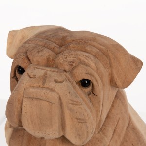 70914 ΕΠΙΤΡΑΠΕΖΙΟ ΔΙΑΚΟΣΜΗΤΙΚΟ DOZER BULLDOG ΞΥΛΟ SUAR ΣΕ ΦΥΣΙΚΟ ΧΡΩΜΑ HM7925 18x14x20Y εκ.