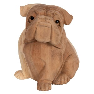 70914 ΕΠΙΤΡΑΠΕΖΙΟ ΔΙΑΚΟΣΜΗΤΙΚΟ DOZER BULLDOG ΞΥΛΟ SUAR ΣΕ ΦΥΣΙΚΟ ΧΡΩΜΑ HM7925 18x14x20Y εκ.