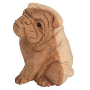 70915 ΕΠΙΤΡΑΠΕΖΙΟ ΔΙΑΚΟΣΜΗΤΙΚΟ DOZER BULLDOG ΞΥΛΟ SUAR ΣΕ ΦΥΣΙΚΟ ΧΡΩΜΑ HM7923 9x8x12Y εκ.